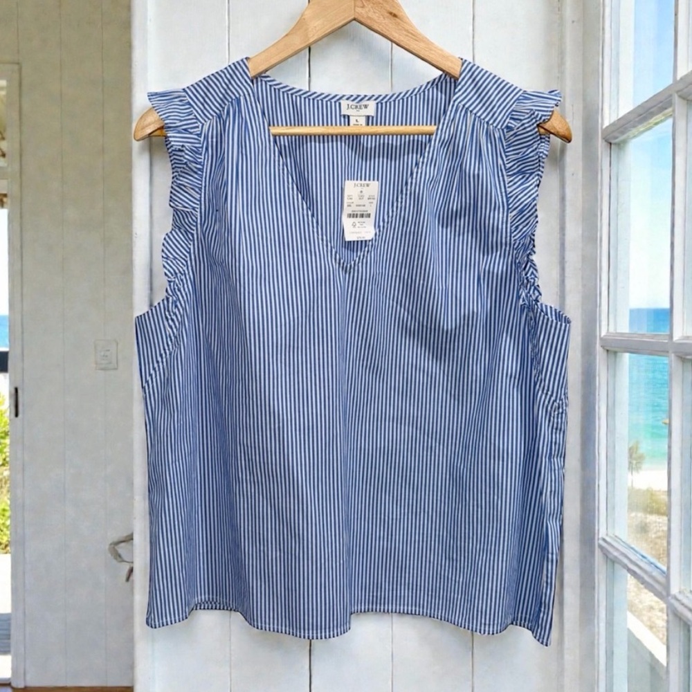 J.Crew and Old Navy NWT Women’s Size Large Coastal Blouse Bundle of 4 - Picture 6 of 8